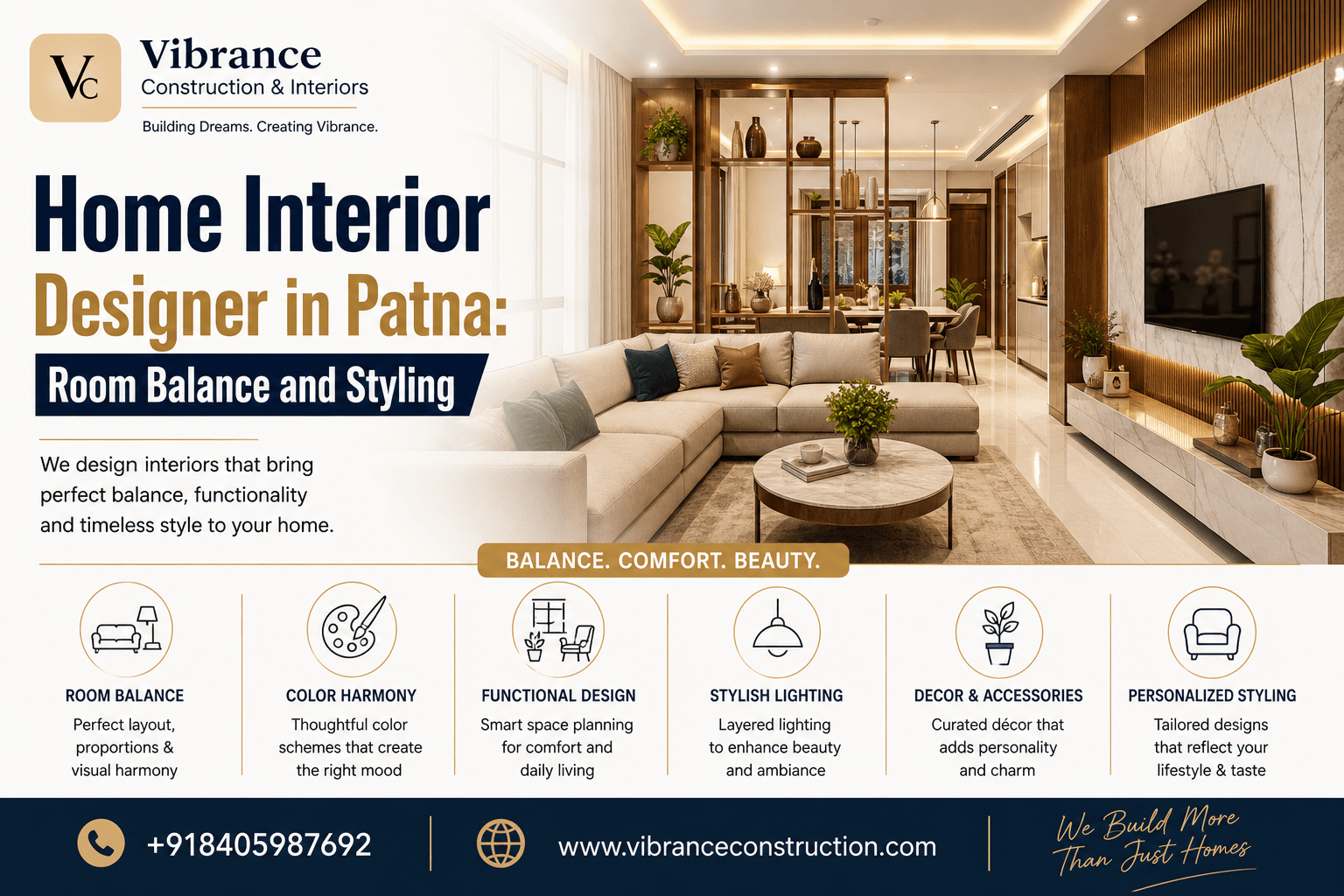 Home Interior Designer in Patna: Room Balance and Styling