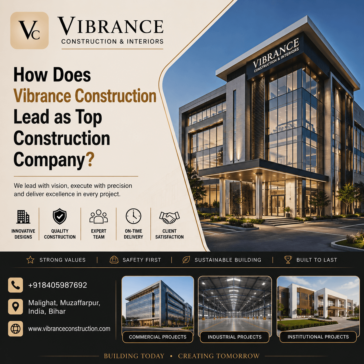 How Does Vibrance Construction Lead as Top Construction Company?