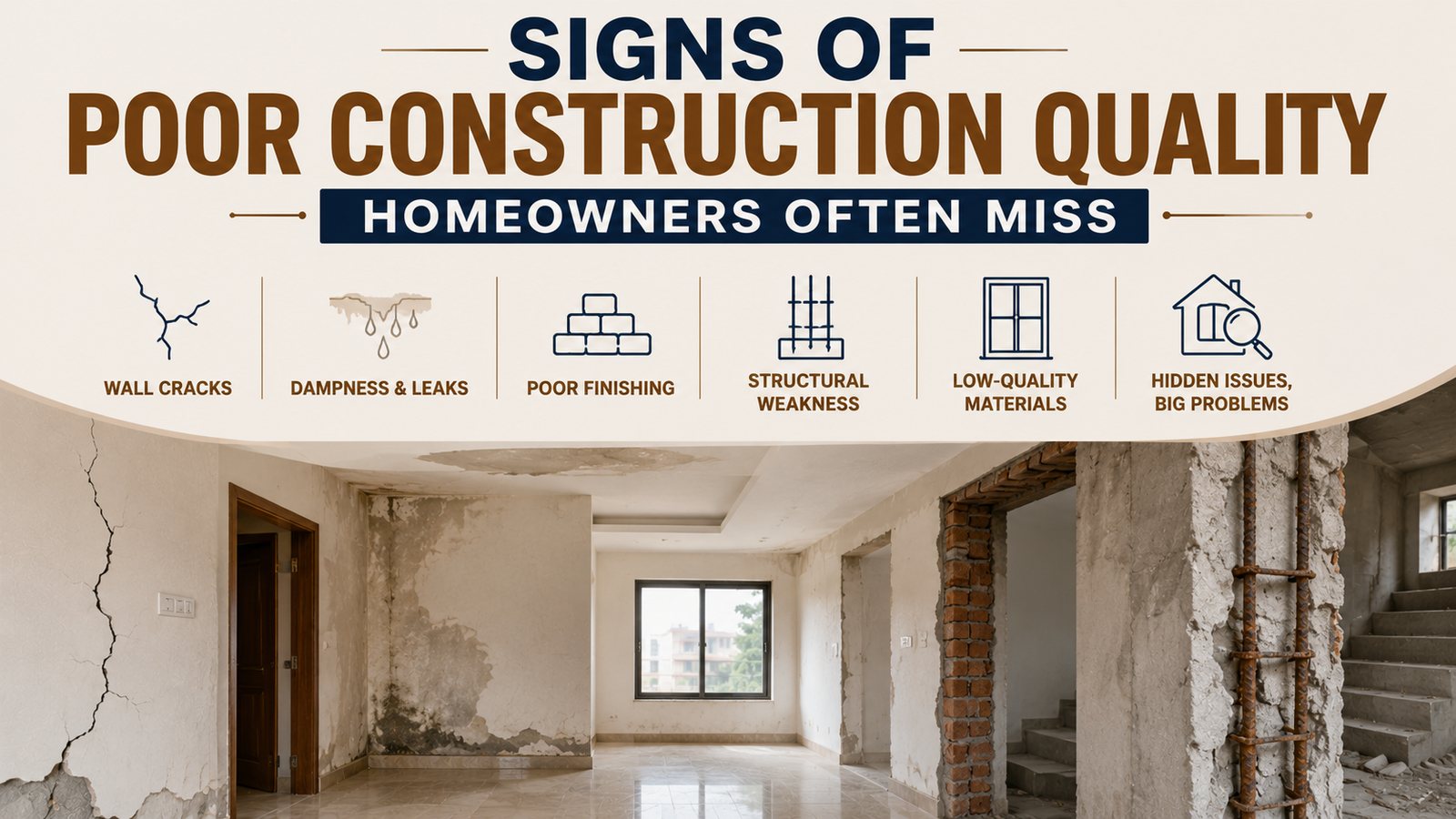 Signs of Poor Construction Quality Homeowners Often Miss